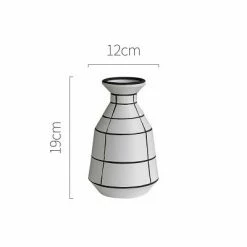 Staunton And Henry Home Accessories Monochrome Tile Pattern Vases