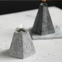 Staunton And Henry Home Accessories Faux Marble Candle