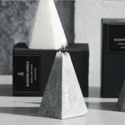 Staunton And Henry Home Accessories Faux Marble Candle