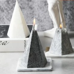 Staunton And Henry Home Accessories Faux Marble Candle