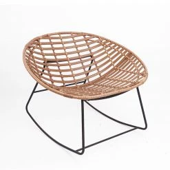 Staunton And Henry Nordic Rattan Rocking Chair Furniture