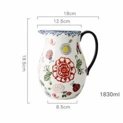 Staunton And Henry Hilda Hand Painted Ceramic Water Jug