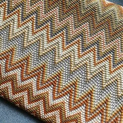 Staunton And Henry Home Accessories Colorful Crochet Chevron Throw Blanket