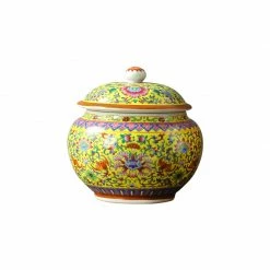 Staunton And Henry Home Accessories Tang Colourful Chinese Ceramic Container