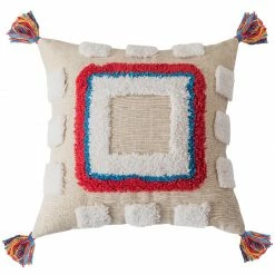 Staunton And Henry Tenzin Colorful Modern Tribal Throw Cushions