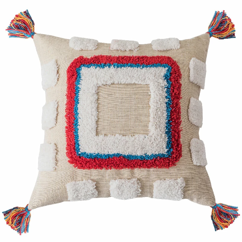 Staunton And Henry Tenzin Colorful Modern Tribal Throw Cushions