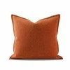 Staunton And Henry Woven Burnt Orange Throw Cushion Home Accessories