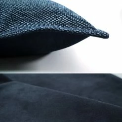 Staunton And Henry Woven Peacock Blue Throw Cushion