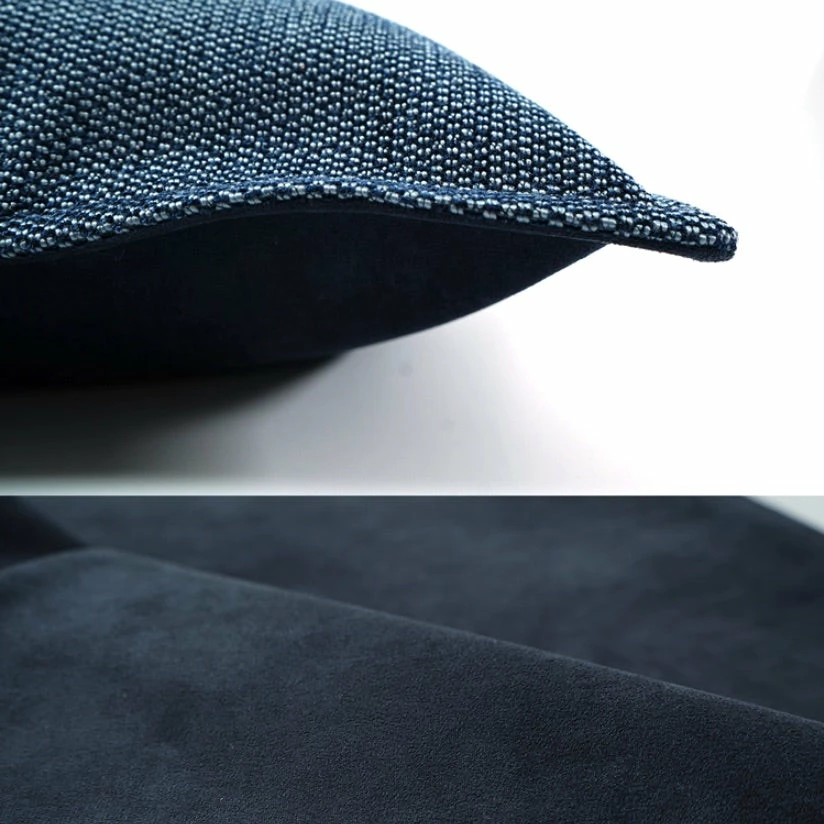 Staunton And Henry Woven Peacock Blue Throw Cushion