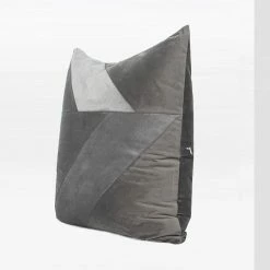 Staunton And Henry Modern Taupe And Grey Throw Cushion