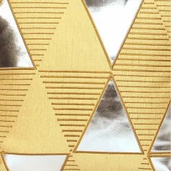 Staunton And Henry Modern Yellow And Gold Throw Cushion