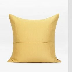Staunton And Henry Modern Yellow And Gold Throw Cushion