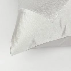 Staunton And Henry Cream And White Satin Throw Cushion Home Accessories