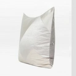 Staunton And Henry Cream And White Satin Throw Cushion Home Accessories