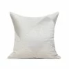 Staunton And Henry Cream And White Satin Throw Cushion Home Accessories