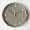 Staunton And Henry Wall Decor Arlo Nordic Wall Clock With Wood Frame