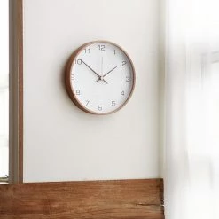 Staunton And Henry Wall Decor Arlo Nordic Wall Clock With Wood Frame