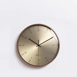 Staunton And Henry Gold Bauhaus Style Wall Clock Wall Decor