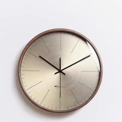Staunton And Henry Gold Bauhaus Style Wall Clock Wall Decor