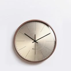 Staunton And Henry Gold Bauhaus Style Wall Clock Wall Decor