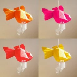 Staunton And Henry Goldfish Origami Ceiling Light