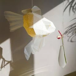 Staunton And Henry Goldfish Origami Ceiling Light