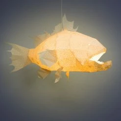 Staunton And Henry Lighting Grouper Fish Origami Ceiling Light