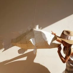 Staunton And Henry Lighting Grouper Fish Origami Ceiling Light