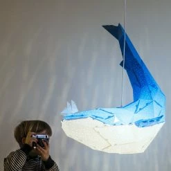 Staunton And Henry Whale Origami Ceiling Light