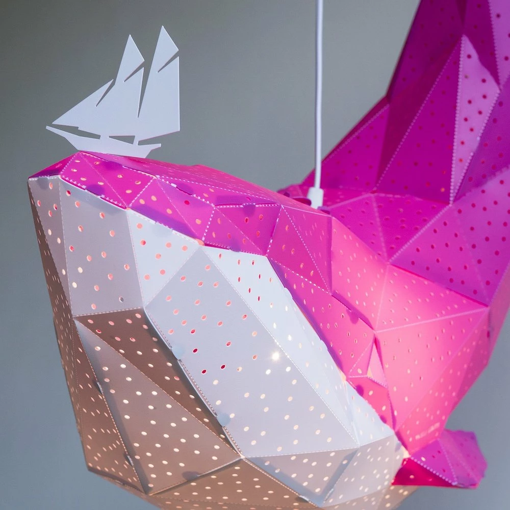 Staunton And Henry Whale Origami Ceiling Light
