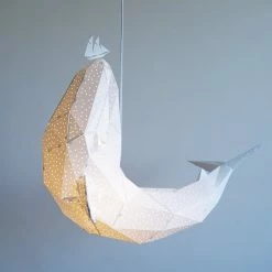 Staunton And Henry Whale Origami Ceiling Light
