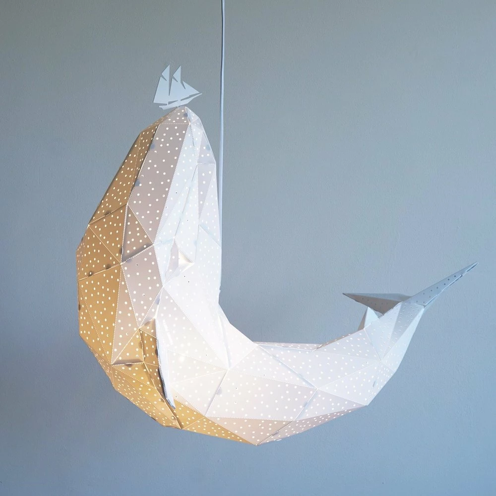Staunton And Henry Whale Origami Ceiling Light