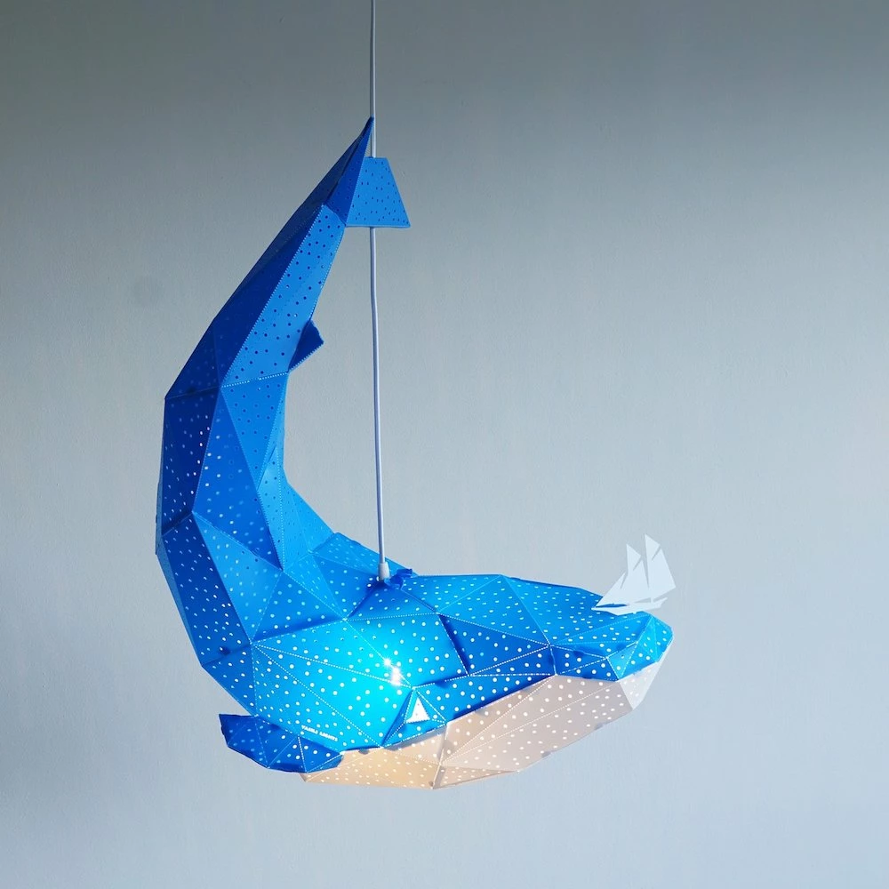 Staunton And Henry Whale Origami Ceiling Light