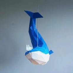 Staunton And Henry Whale Origami Ceiling Light