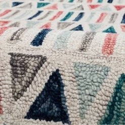 Staunton And Henry Frieda Pink And Blue Wool Rug