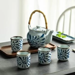 Staunton And Henry Akari Blue And White Japanese Tea Set