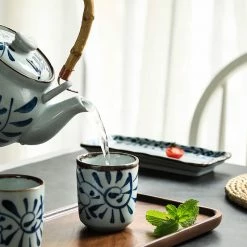 Staunton And Henry Akari Blue And White Japanese Tea Set