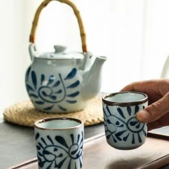 Staunton And Henry Akari Blue And White Japanese Tea Set