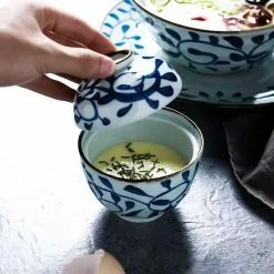 Staunton And Henry Akari Blue And White Japanese Soup Bowl With Cover