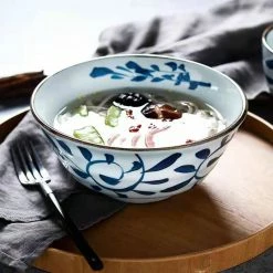 Staunton And Henry Akari Blue And White Japanese Ramen Bowl Kitchen