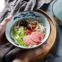 Staunton And Henry Akari Blue And White Japanese Ramen Bowl Kitchen