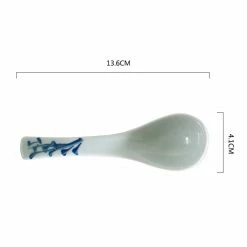 Staunton And Henry Akari Blue And White Japanese Soup Spoons Kitchen