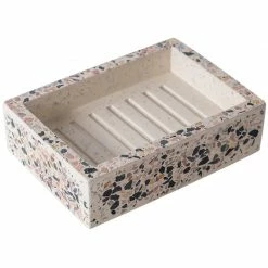 Staunton And Henry Eclectic Bella Terrazzo Bathroom Accessory Set