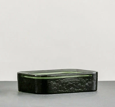 Staunton And Henry Amaro Bottle Green Bathroom Accessory Set Eclectic