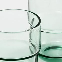 Staunton And Henry Amaro Bottle Green Bathroom Accessory Set Eclectic