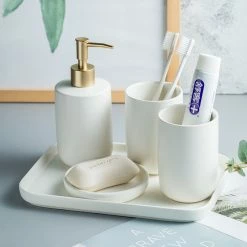 Staunton And Henry Classic Modern Bathroom Accessory Set