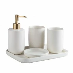 Staunton And Henry Classic Modern Bathroom Accessory Set