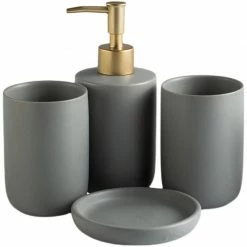 Staunton And Henry Classic Modern Bathroom Accessory Set