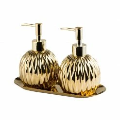 Staunton And Henry Elegant Gold Faceted Soap Dispenser Classic