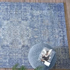 Staunton And Henry Kaveh Modern Blue Persian Rug Rugs